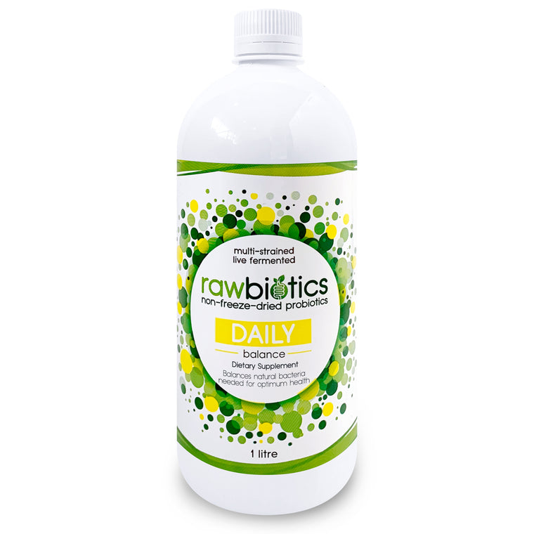 Rawbiotics DAILY Balance helps to balance the natural beneficial bacteria that the human body needs for optimum digestive and immune function.