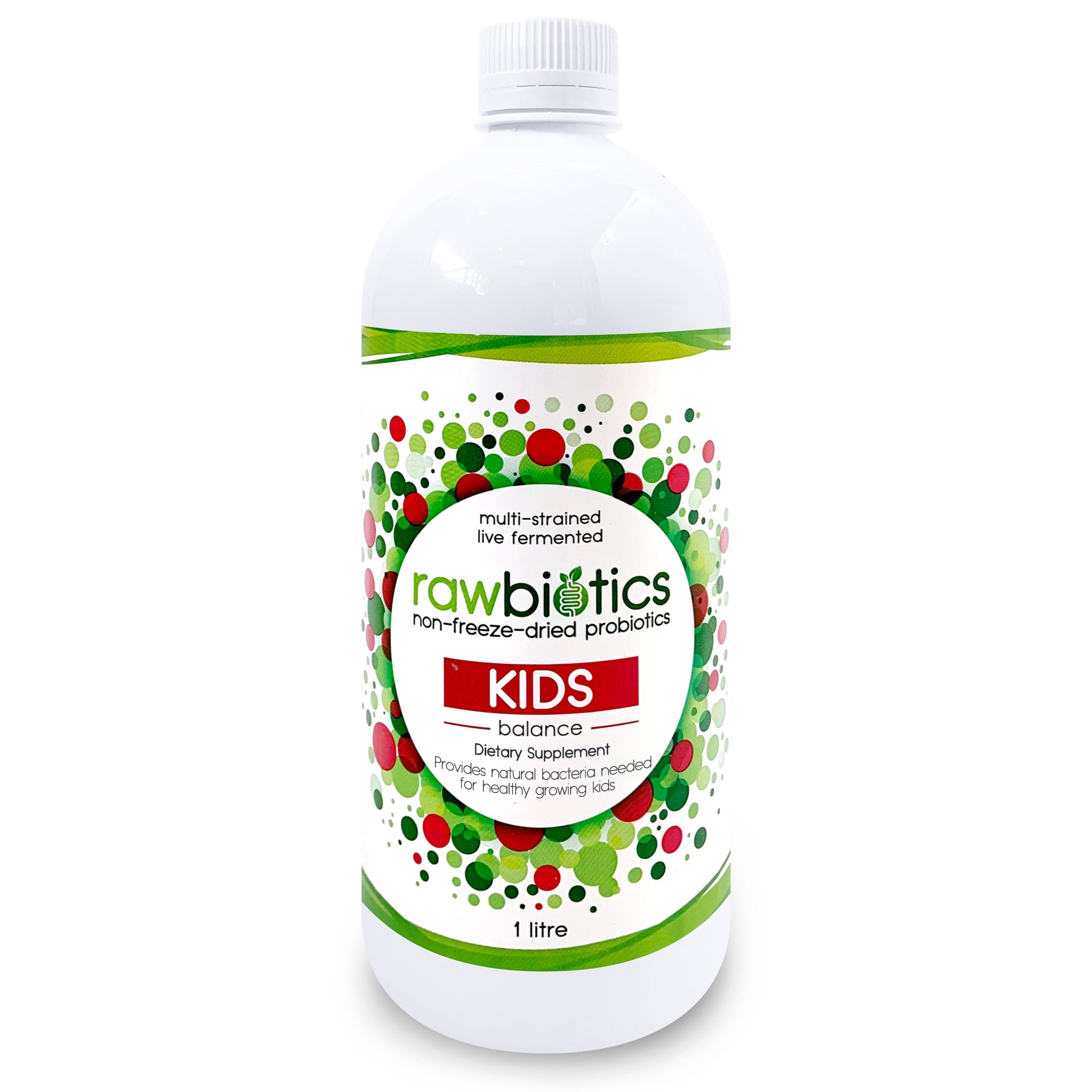 Rawbiotics KIDS Balance provides natural bacteria needed for good health and growth.